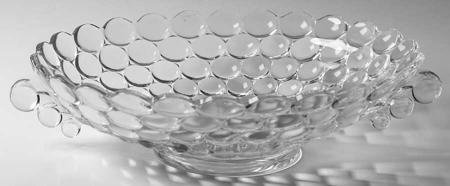 Thousand Eye Clear 11" Oval Handled Bowl by Westmoreland-1