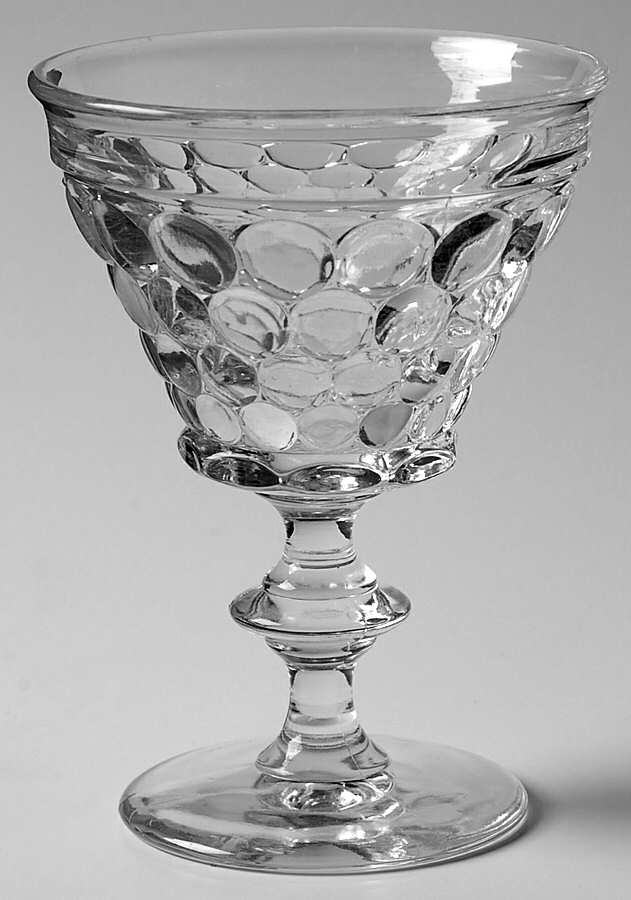 Thousand Eye Clear Champagne/Tall Sherbet by Westmoreland-1