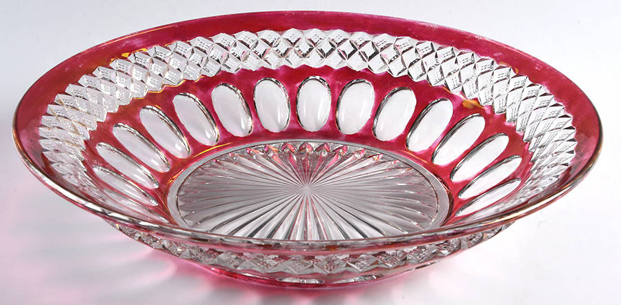 Waterford Ruby Bowl 11" Round Bowl by Westmoreland-1