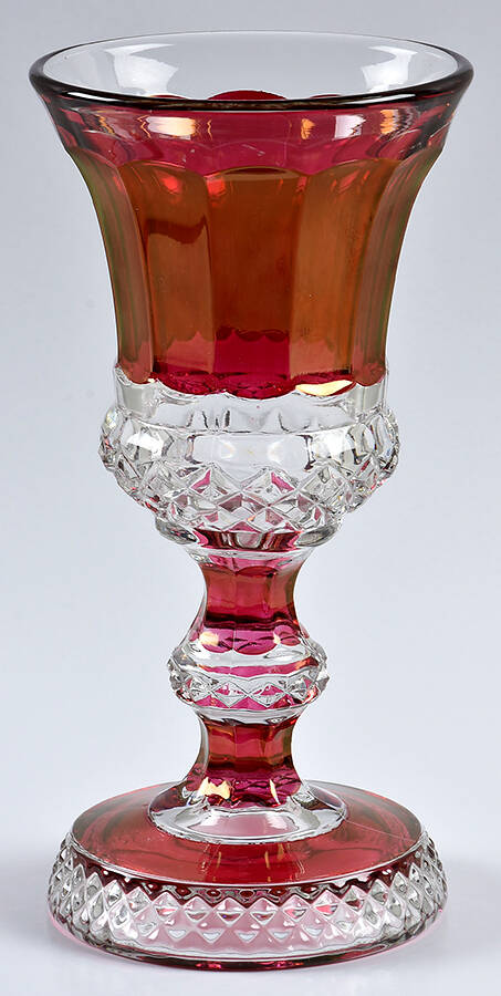 Waterford Ruby Bowl Footed Urn No Lid by Westmoreland-1