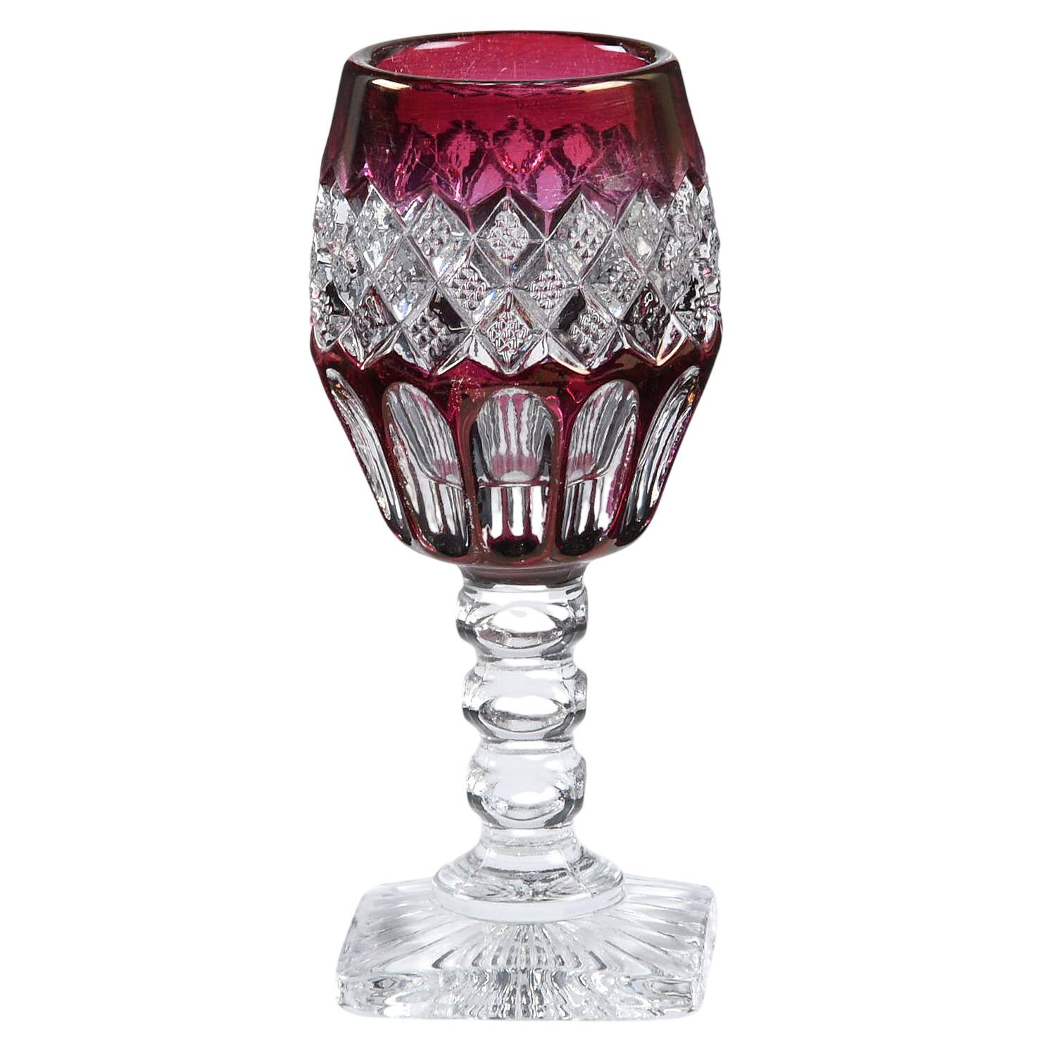 Waterford Ruby Bowl Cordial Glass by Westmoreland-1