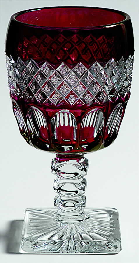 Waterford Ruby Bowl Magnum Goblet by Westmoreland-1