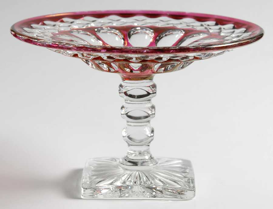 Waterford Ruby Bowl Mint Dish/Compote by Westmoreland-1