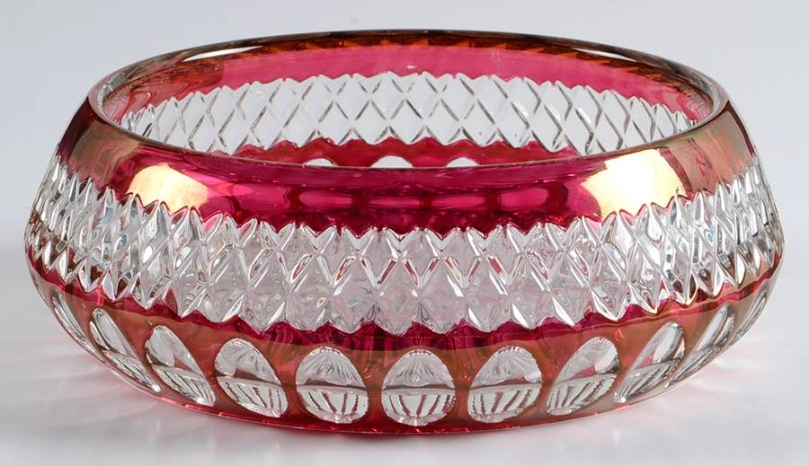 Waterford Ruby Bowl 6" Cupped Bowl by Westmoreland-1