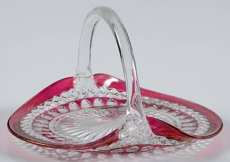 Waterford Ruby Bowl 6" Basket by Westmoreland-1