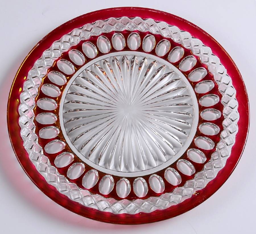 Waterford Ruby Bowl Luncheon Plate by Westmoreland-1