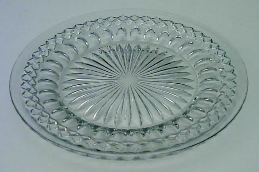 Waterford Clear (Stem 1932) Luncheon Plate by Westmoreland-1