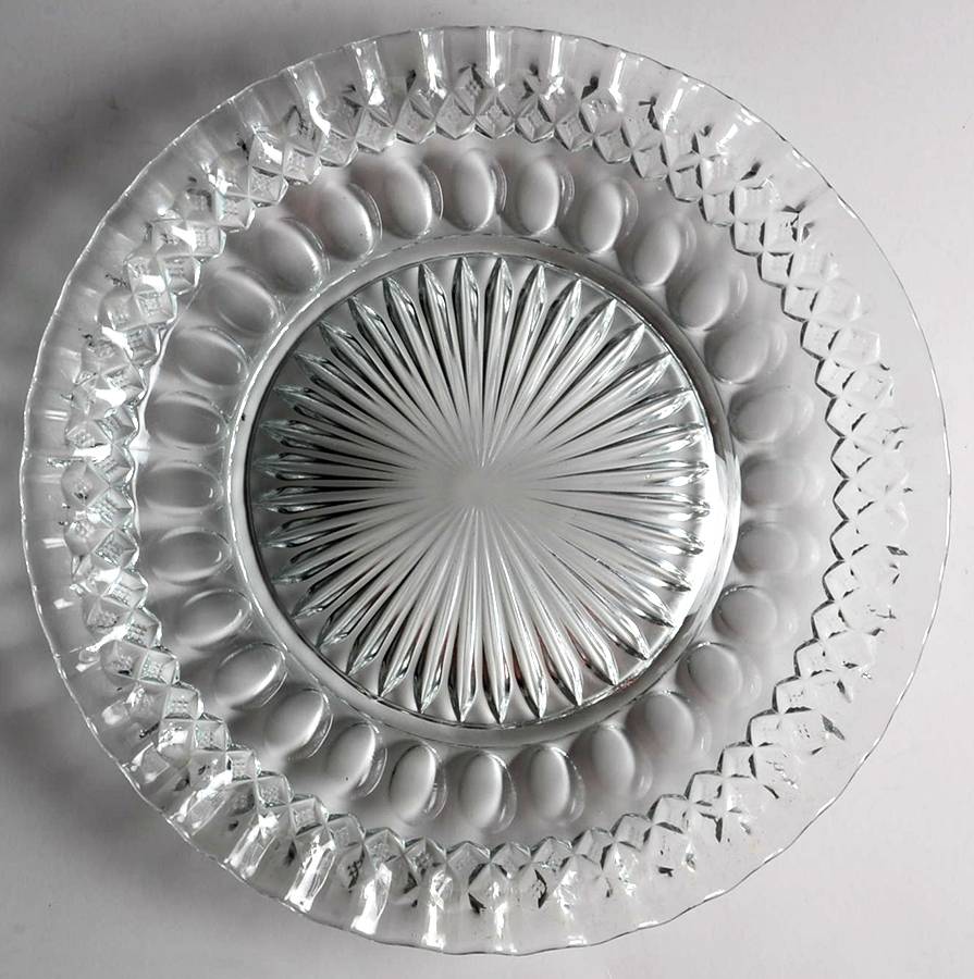 Waterford Clear (Stem 1932) 10" Sandwich Plate by Westmoreland-1