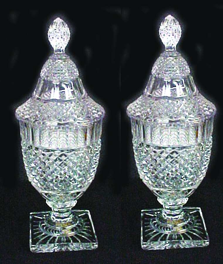 Waterford Clear (Stem 300) Large Candy Jar & Lid by Westmoreland-1