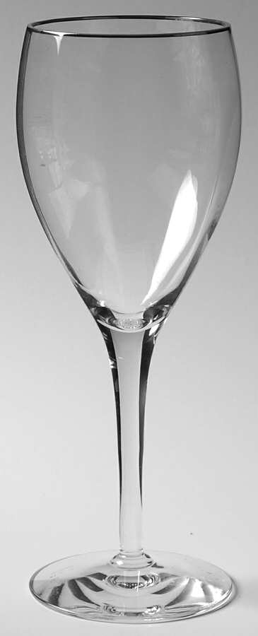 WMC2 (Platinum) Water Goblet by Woodmere Studio Crystal-1