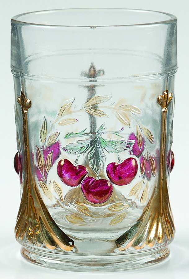 Cherry Clear Ruby 8 Oz Flat Tumbler by L G Wright Glass-1