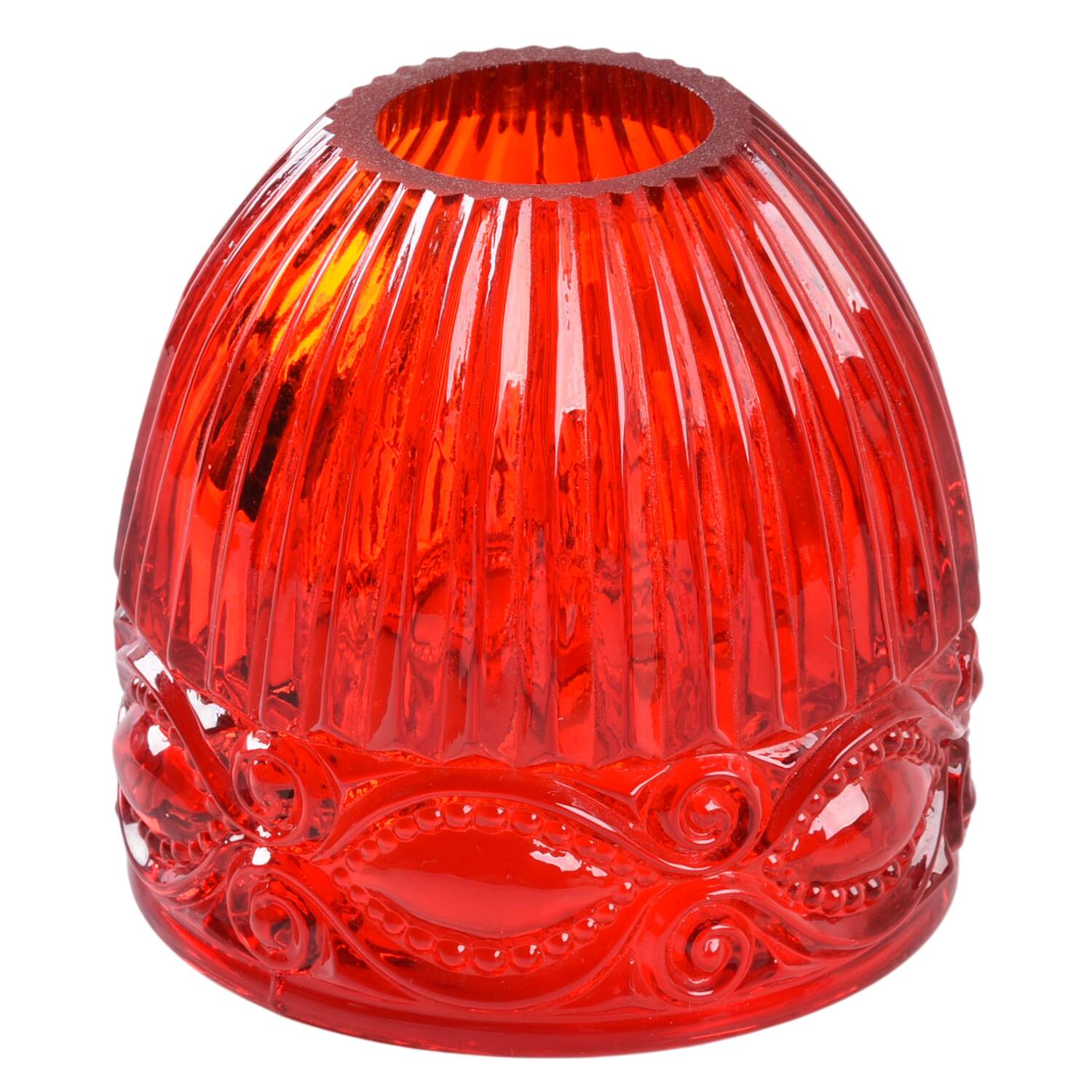 Eyewinker Ruby Globe for (2 Piece) Fairy Lamp by L G Wright Glass-1