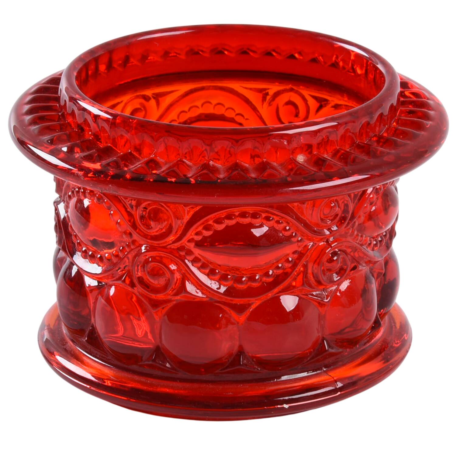 Eyewinker Ruby Base for (2 Piece) Fairy Lamp by L G Wright Glass-1