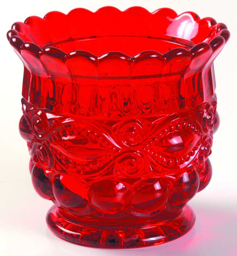 Eyewinker Ruby Open Sugar by L G Wright Glass-1