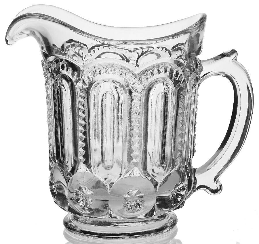Moon and Star Clear 32 Oz Pitcher by L G Wright Glass-1