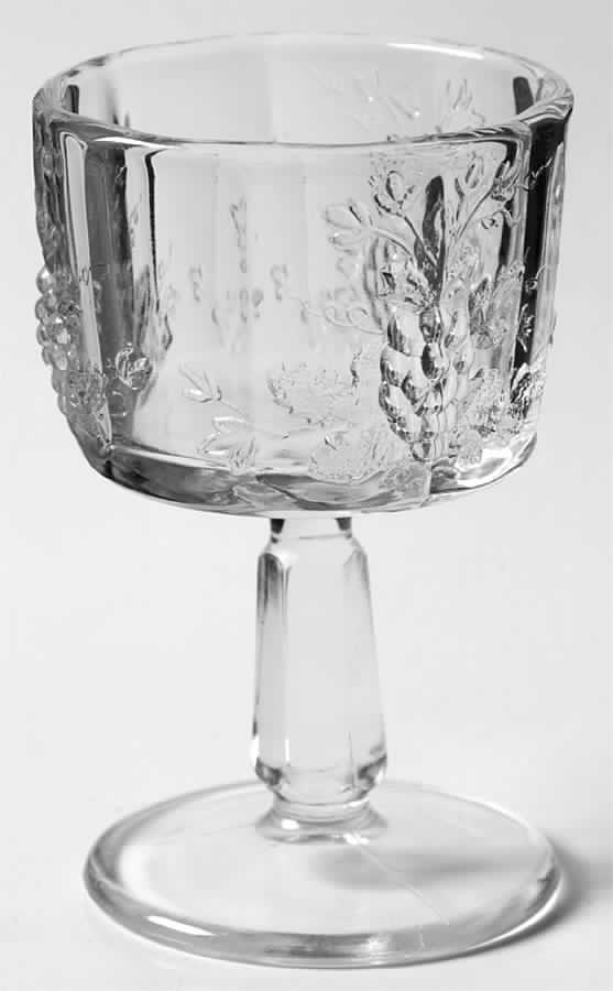 Panel Grape Clear Liquor Cocktail by L G Wright Glass-1