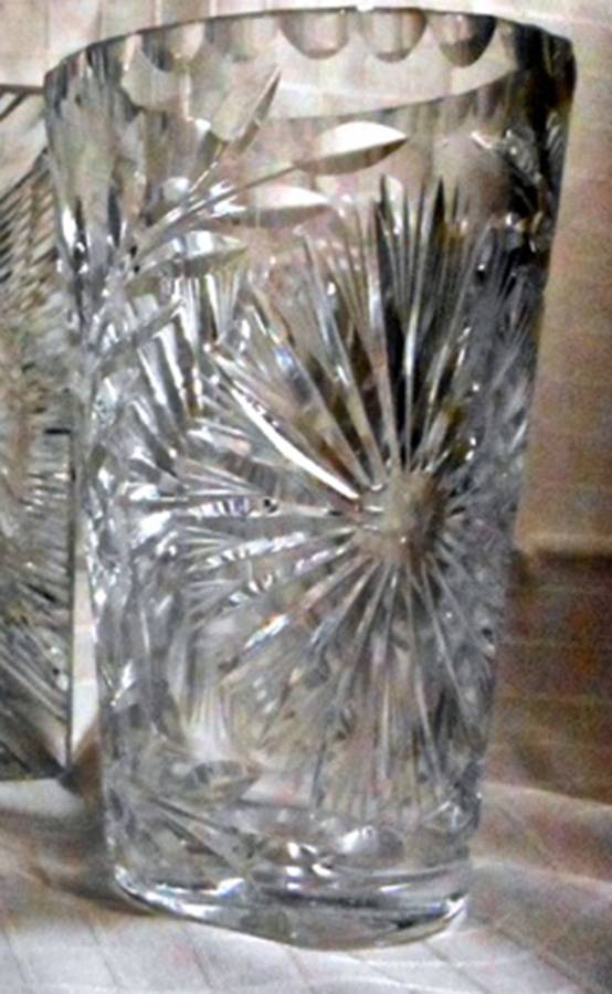 Sunburst 8" Flower Vase by Watford Crystal-1