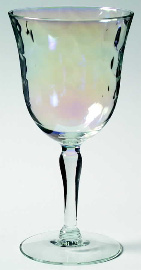 Iridescent Luster Water Goblet by West Virginia Glass Specialty-1