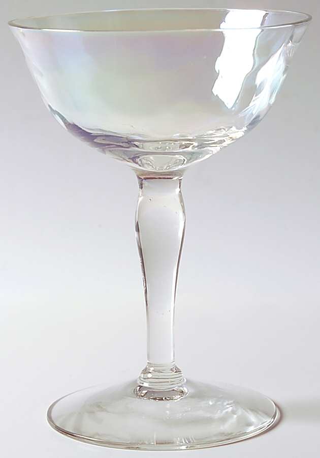Iridescent Luster Champagne/Tall Sherbet by West Virginia Glass Specialty-1