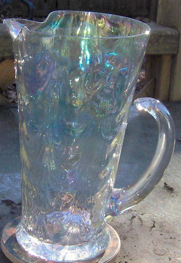 Iridescent Luster Pitcher by West Virginia Glass Specialty-1