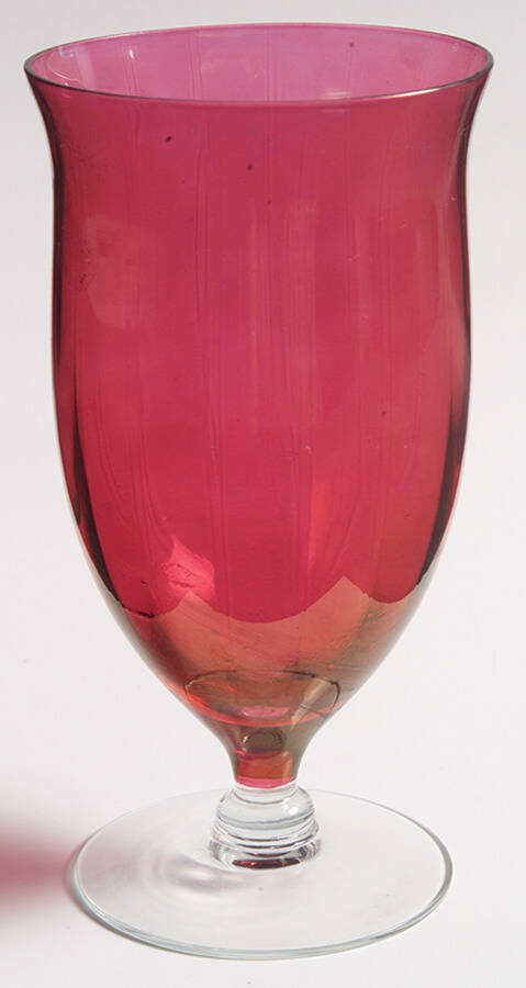 Rose Lustre 12 Oz Footed Tumbler by West Virginia Glass Specialty-1