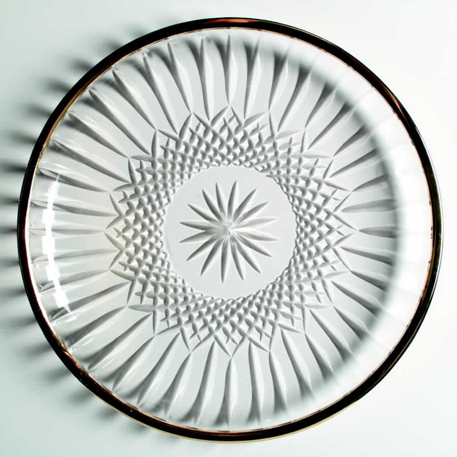 Royal Gold Cupped Edge Torte Plate by Wedgwood-1