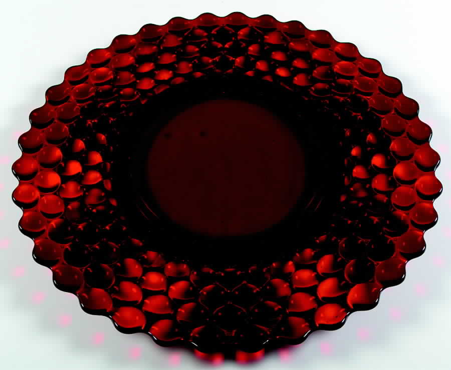 Thousand Eye Ruby 18" Torte Plate by Westmoreland-1