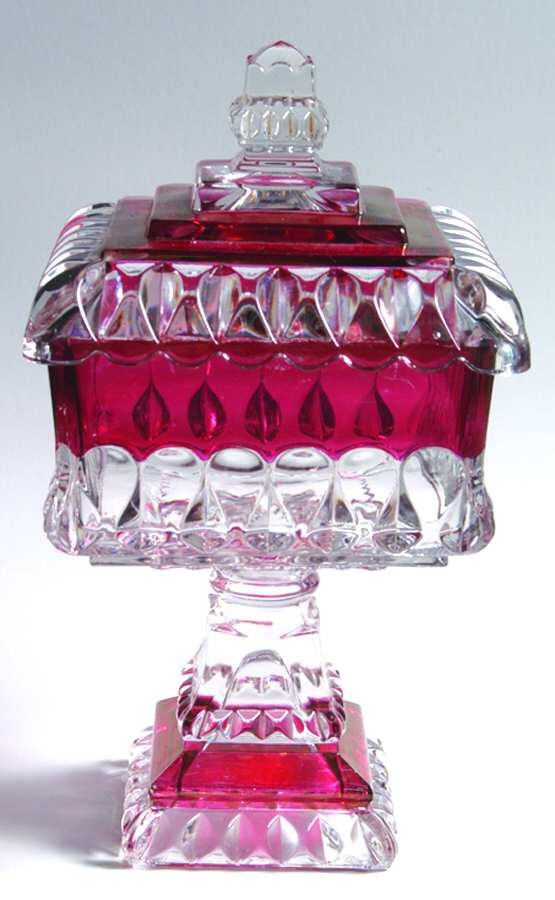 Wedding Ruby Flash Small Wedding Bowl & Lid by Westmoreland-1