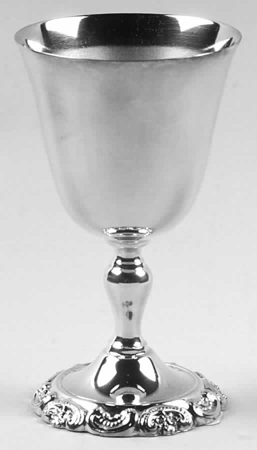 Baroque (Silverplate, Hollowware, Older) Wine Goblet by Wallace Silver-1