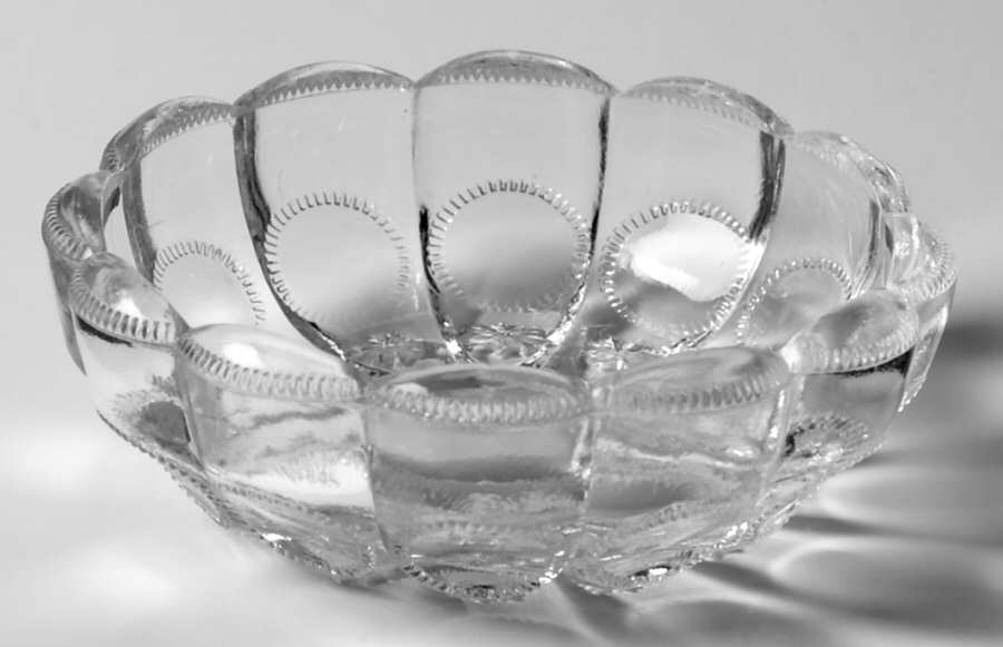 Priscilla Small Fruit Dessert Bowl by L G Wright Glass-1