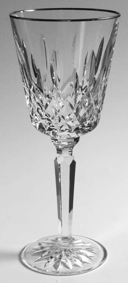 Platinum Lismore Tall Tall Water Goblet by Waterford Crystal-1