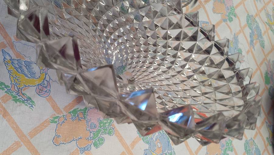 Sawtooth Clear Lid for Compote by Westmoreland-1