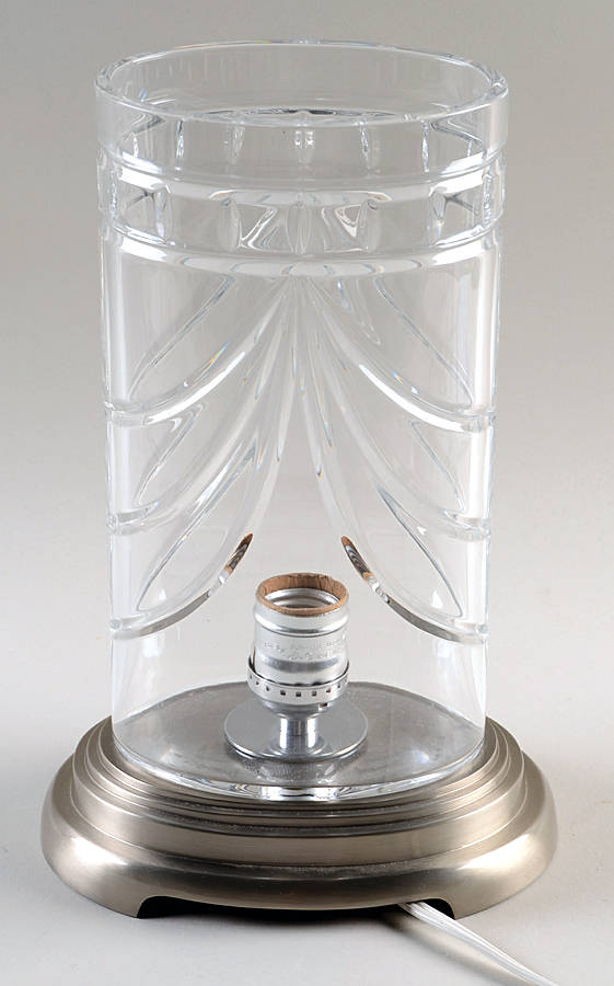 Overture 1 Piece Electric Hurricane Lamp by Waterford Crystal-1