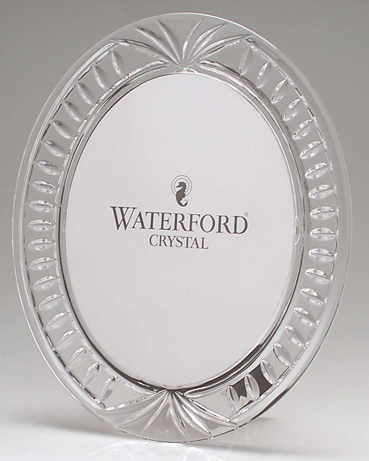 Overture Oval Frame-Holds 8" X 10" Photo by Waterford Crystal-1