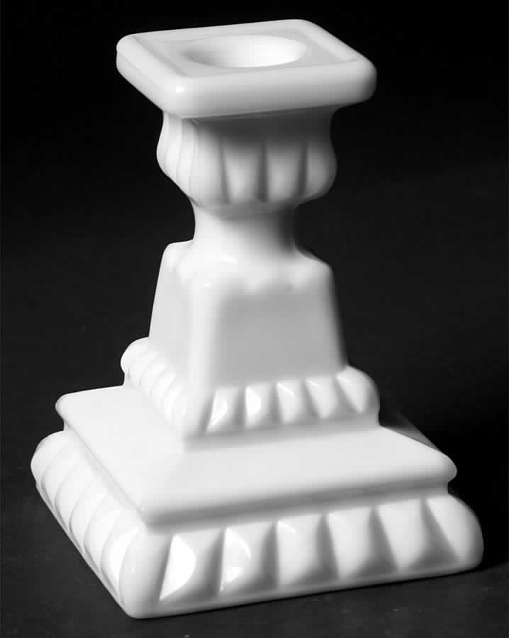 Wedding Milk Glass Single Light Candlestick by Westmoreland-1