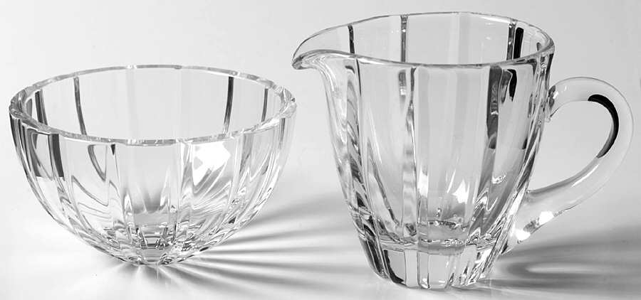 Palladia Collection Creamer & Open Sugar Set by Waterford Crystal-1
