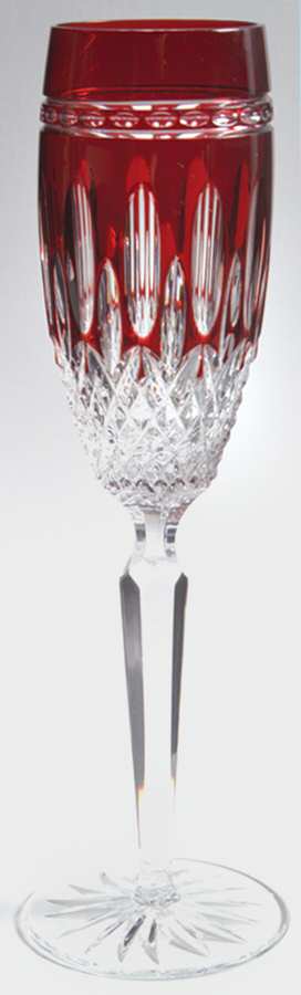 Clarendon Ruby Fluted Champagne by Waterford Crystal-1