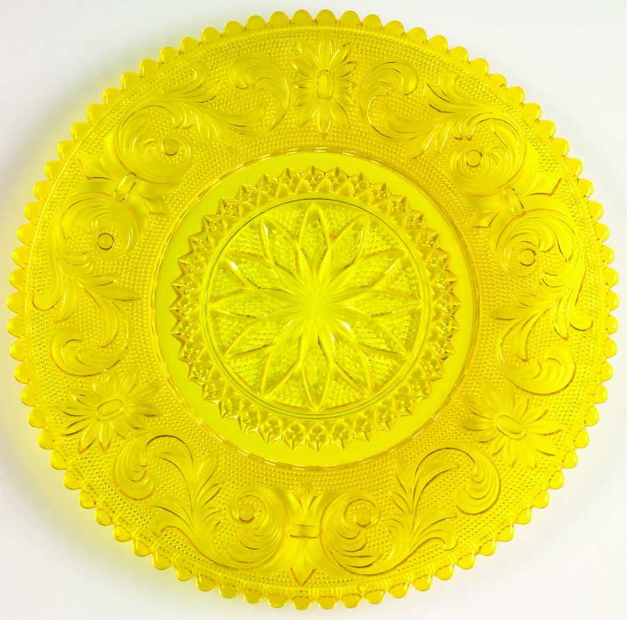 Princess Feather Yellow 7" Salad Plate by Westmoreland-1
