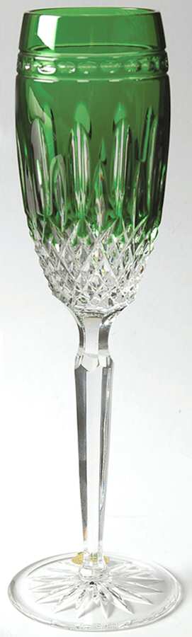 Clarendon Emerald Green Fluted Champagne by Waterford Crystal-1