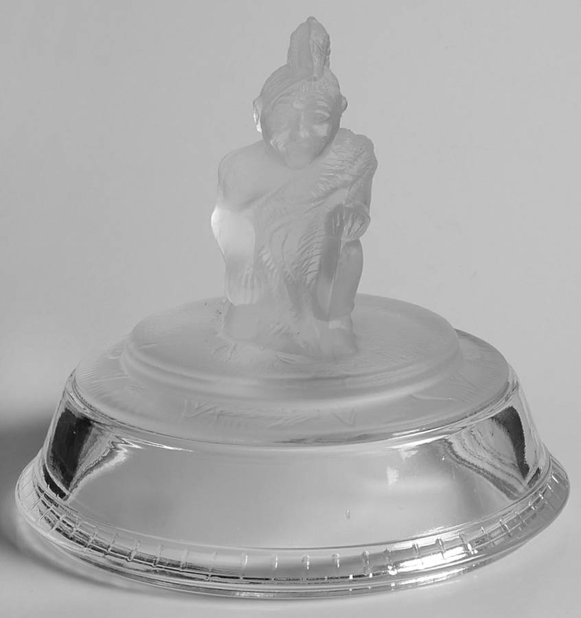 Westward Ho Lid for Sugar Bowl by L G Wright Glass-1