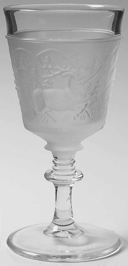 Westward Ho Water Goblet by L G Wright Glass-1