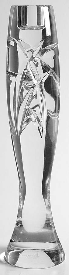 Signature 11" Tall Single Light Candlestick by Waterford Crystal-1