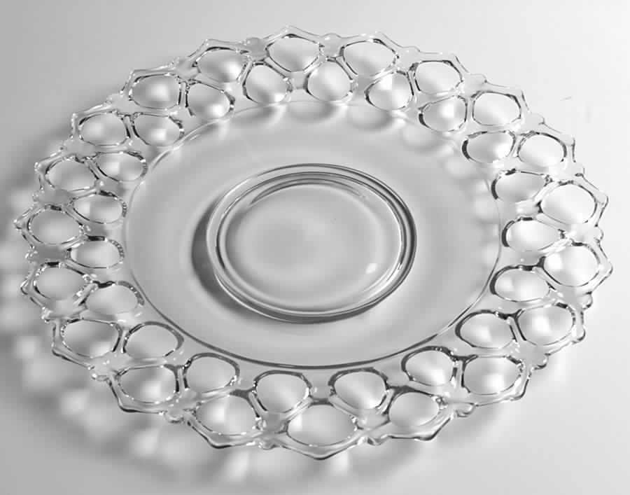 Crystal Lace Sandwich Plate by Westmoreland-1
