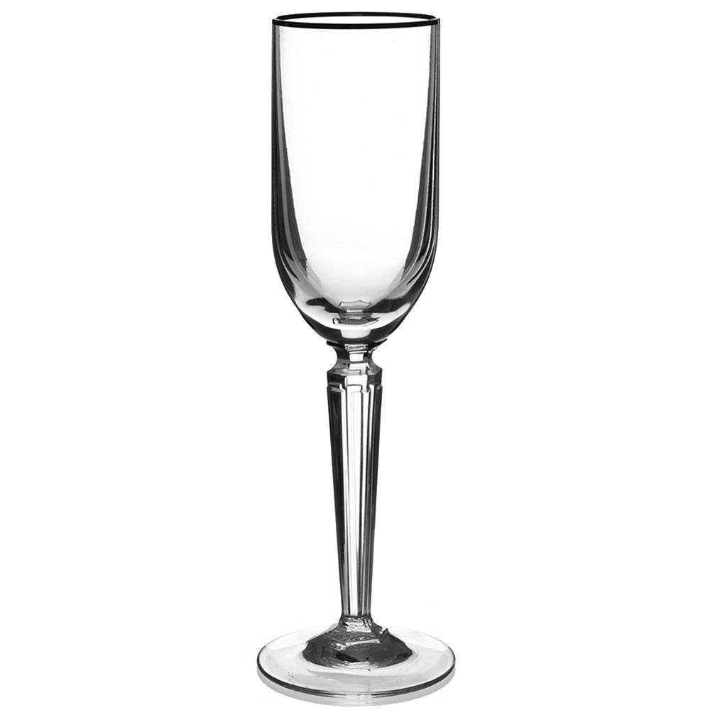 Metropolitan Platinum Fluted Champagne by Waterford Crystal-1