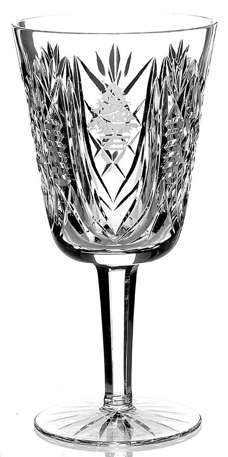 Christmas Suite Water Goblet by Waterford Crystal-1