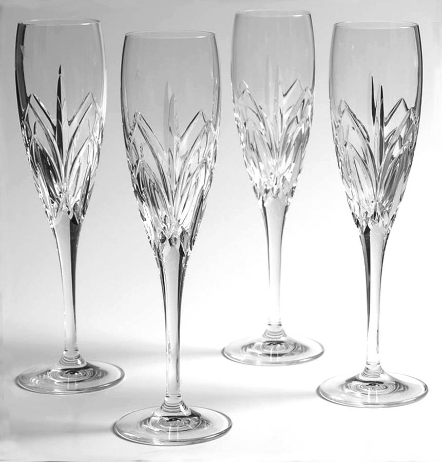 Caprice Fluted Champagne - Set of 4 by Waterford Crystal-1