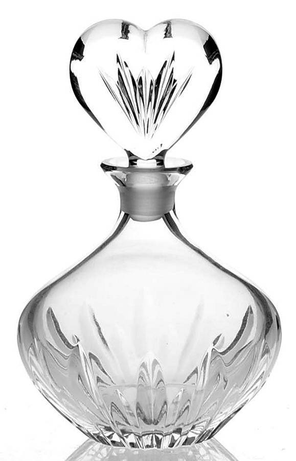 Sweet Memories Round Perfume Bottle & Stopper by Waterford Crystal-1