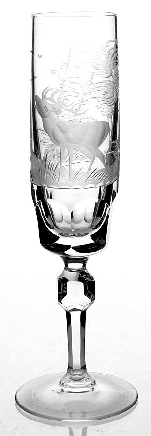Hunt Scene Fluted Champagne by Wittwer-1