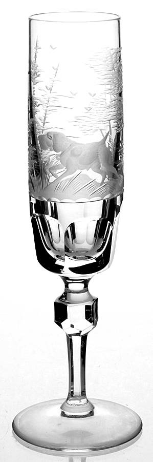 Hunt Scene Fluted Champagne by Wittwer-1