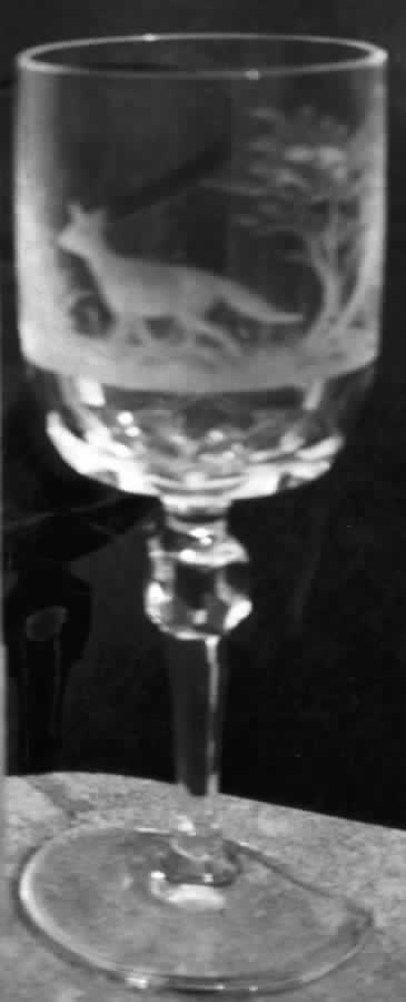 Hunt Scene Water Goblet by Wittwer-1